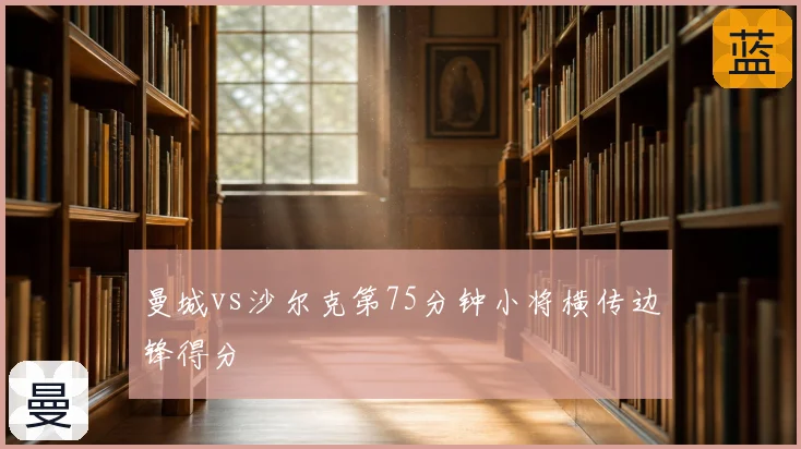 曼城vs沙尔克第75分钟小将横传边锋得分