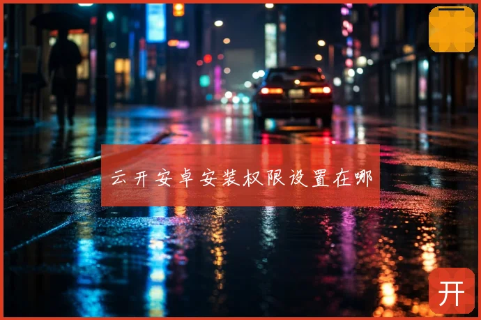 云开安卓安装权限设置在哪